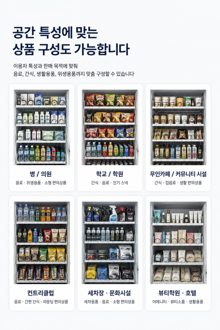 무인 아이스크림 매장 입지 냉동자판기 설치 - H포스
