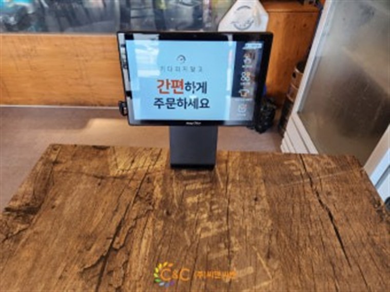 식당 테이블오더 설치 현장 - H포스